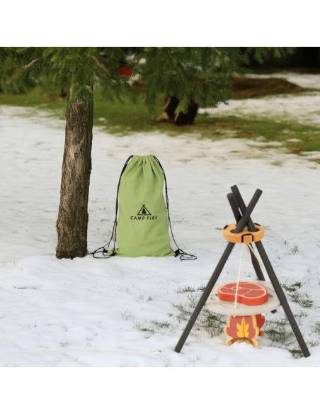 TOOKY TOY Деревянный набор для приготовления пищи с костром