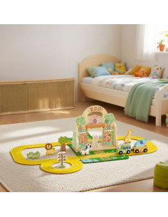 TOOKY TOY Zestaw Mini ZOO Przenośny Zestaw Torba Zwierzęta 2