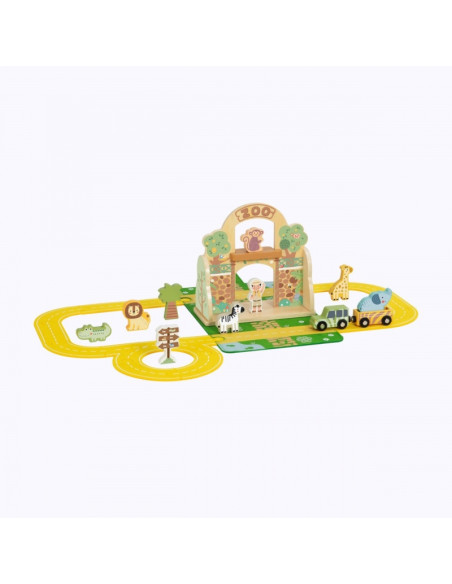 TOOKY TOY Zestaw Mini ZOO Przenośny Zestaw Torba Zwierzęta