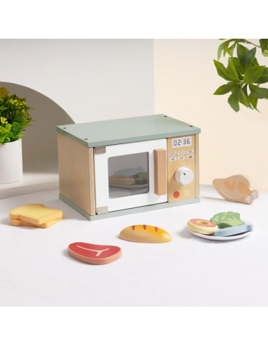 Игрушка TOOKY, деревянный набор для микроволновки