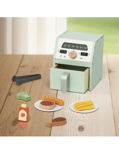 TOOKY TOY Drewniany Air Fryer Frytkownica Beztłuszczowa