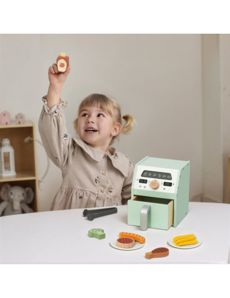 TOOKY TOY medinė gruzdintuvė su priedais