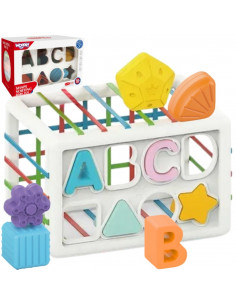WOOPIE BABY Flexible Sensory Cube Baby Sorter Colorful Shapes Alphabet 15 el.