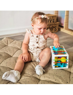 WOOPIE BABY Flexible Sensory Cube Baby Sorter Colorful Shapes Alphabet 15 el. 2