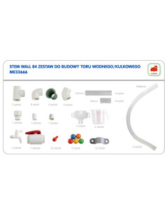MASTERKIDZ System Rur Do Tablicy STEM 84 Elementów Tor Wodny Kulkowy 2