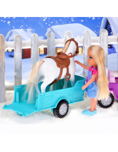 Набор для куклы Ники WOOPIE ROYAL с лошадью, машиной и прицепом