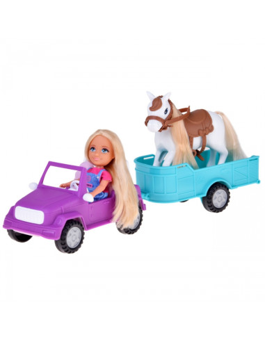 Набор для куклы Ники WOOPIE ROYAL с лошадью, машиной и прицепом