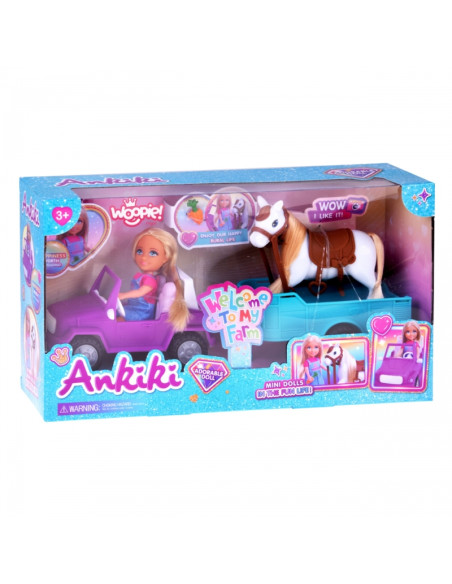Набор для куклы Ники WOOPIE ROYAL с лошадью, машиной и прицепом