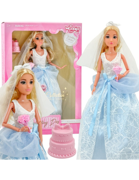 WOOPIE ROYAL Lalka Modowa LILY Panna Młoda z Tortem