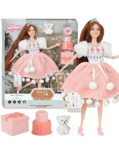 WOOPIE ROYAL Lalka Emi Świąteczna Księżniczka z Misiem