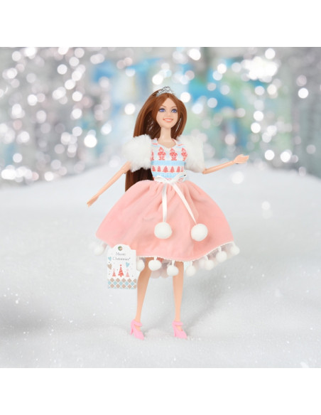 WOOPIE ROYAL Lalka Emi Świąteczna Księżniczka z Misiem