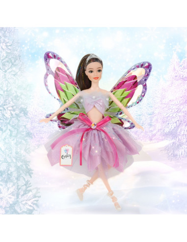 WOOPIE ROYAL Emi Fairy Doll with Colorful Wings and Balloons