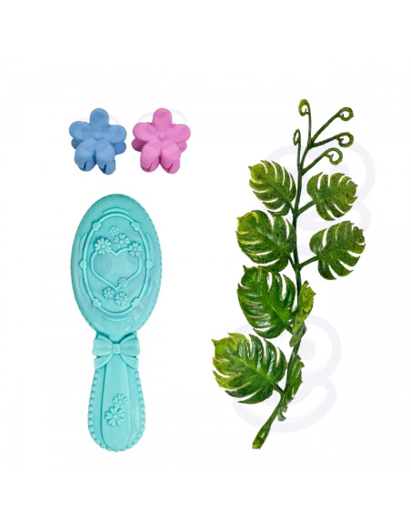 WOOPIE ROYAL Emi fėjų lėlė su spalvingais sparnais ir plaukų šepečiu