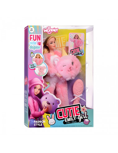 WOOPIE ROYAL Emi Doll in Pink Teddy Bear Costume