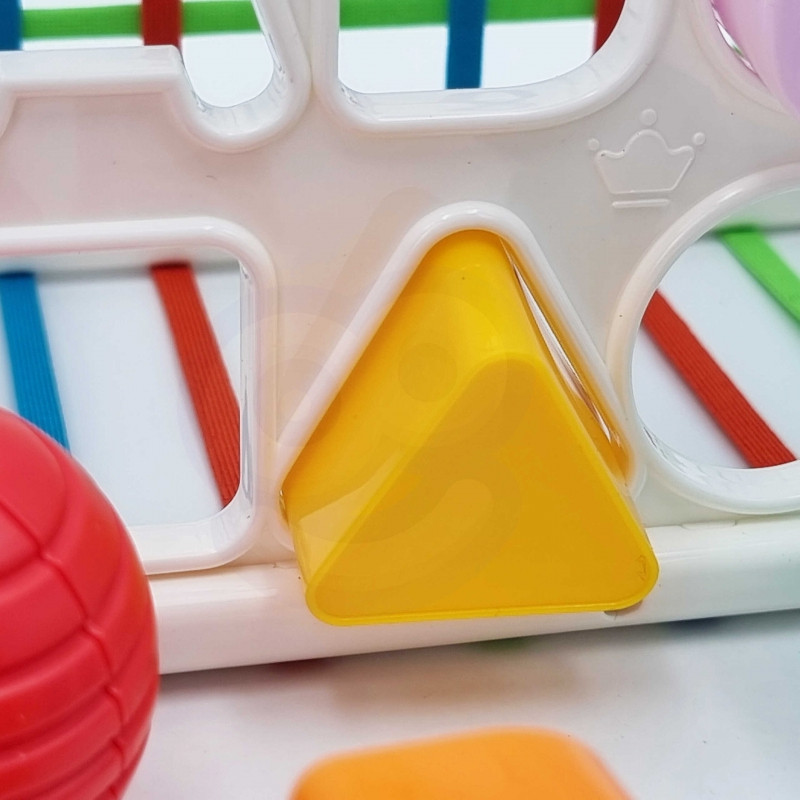 WOOPIE BABY Flexible Sensory Cube Baby Sorter Colorful Shapes Alphabet 15 el.