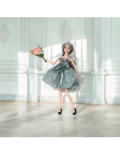 Кукла Эми Вупи Роял в элегантном фатиновом платье с бантом и букетом 2