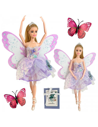 WOOPIE ROYAL EMI Fairy Doll – Fairytale Princess with Butterfly Wings