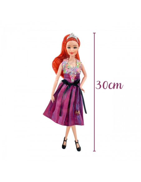 WOOPIE ROYAL Emily Fashion Collection lėlė 32 cm - stilinga princesė su rožine suknele + aksesuarai