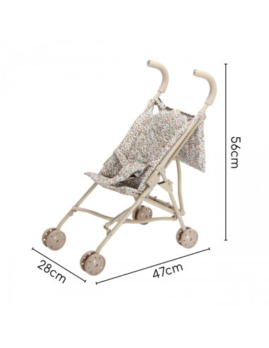 WOOPIE ROYAL Vintage Flower Doll Stroller