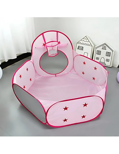 WOOPIE 3-in-1 Tent Princess Palace XXL House Tunnel Dry Pool