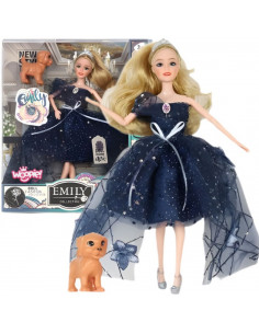 WOOPIE ROYAL Emi Doll in Crown and Black Dress Doggie