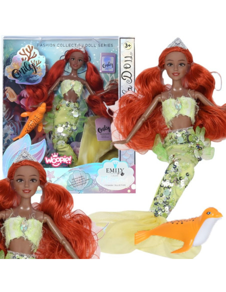 WOOPIE ROYAL Lalka Syrenka Emi Mermaid z Foką