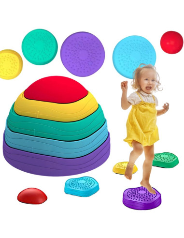 WOOPIE Sensory Path Balance Stones for Children Balance Training 5 pcs.
