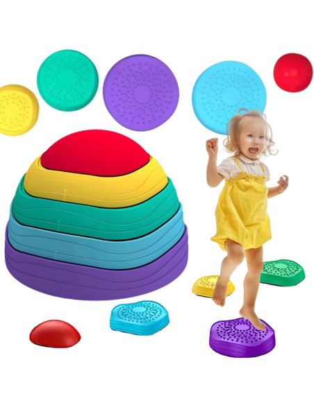 WOOPIE Sensory Path Balance Stones for Children Balance Training 5 pcs.