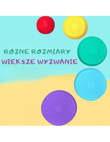 WOOPIE sensorinis takelis - pusiausvyros akmenų takas vaikams