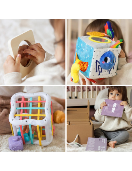 WOOPIE GREEN Box 5in1 Montessori edukacinis žaislas 11-12M FSC