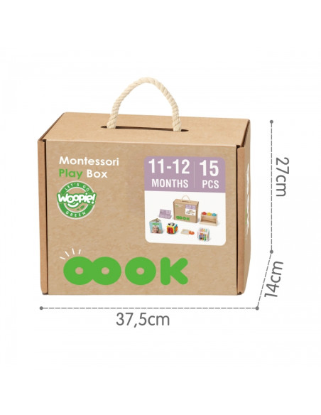 WOOPIE GREEN Box 5in1 Montessori Educational 11-12M FSC