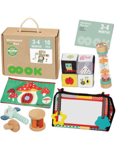 WOOPIE GREEN Pudełko XXL Montessori Sensoryka i Edukacja 6w1 FSC