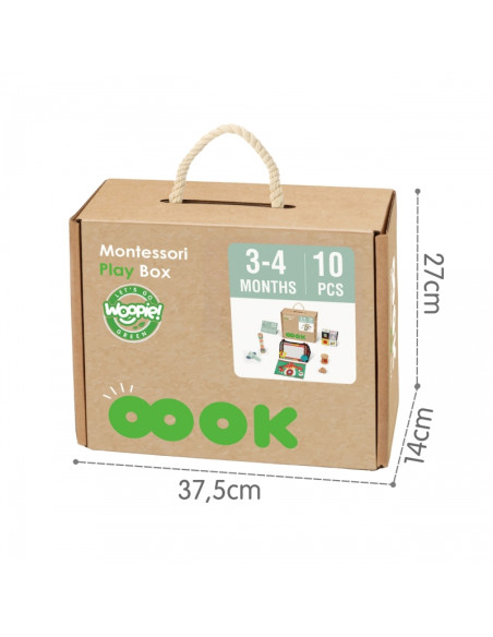 WOOPIE GREEN XXL Montessori Sensory and Education Box 6 in 1 FSC