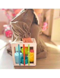 WOOPIE BABY Flexible Sensory Cube Baby Sorter Colorful Shapes 11 el. 2