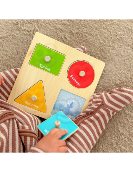 WOOPIE GREEN Box 6in1 13-15m Montessori edukacinis sensorinis FSC