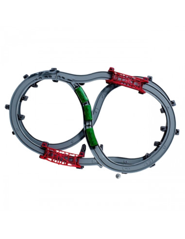 WOOPIE Modern Electric Train Track XXL Cargo Locomotive Set 128 pcs.