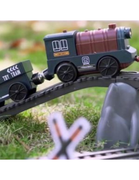 WOOPIE Kolejka Elektryczna Lokomotywa Towarowa Tor XXL 90 el.