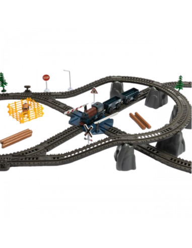 WOOPIE Electric Train Freight Locomotive XXL Track 90 pcs.