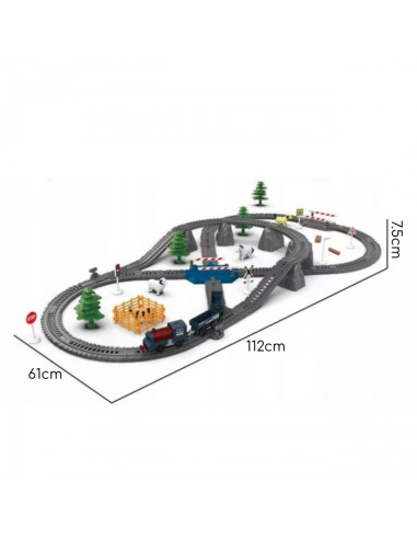 WOOPIE Electric Train Freight Locomotive XXL Track 90 pcs.