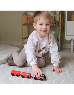 WOOPIE Electric Train Set Locomotive Track Farm Animals 70 pcs. 2