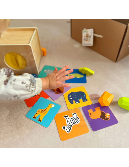 WOOPIE GREEN Box XXL Montessori Educational 7in1 Sensory Box 31-36 Months FSC