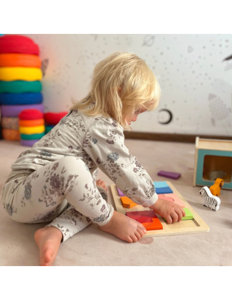 WOOPIE GREEN Box XXL Montessori edukacinė 7in1 sensorinė dėžutė, FSC