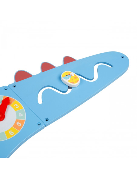 WOOPIE GREEN Деревянная настенная манипуляционная доска «Динозавр Монтессори» FSC