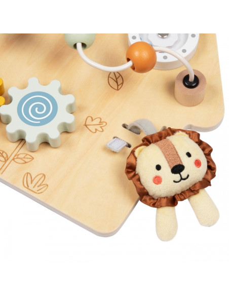 TOOKY TOY Large Wooden Manipulative Board House - Activity Center