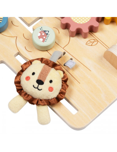 TOOKY TOY Большой деревянный игровой домик-доска - центр активности