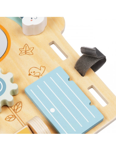 TOOKY TOY Large Wooden Manipulative Board House - Activity Center