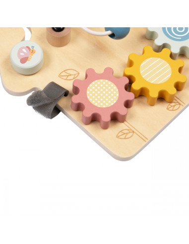 TOOKY TOY didelis medinis manipuliacinis lentos namelis - veiklos centras