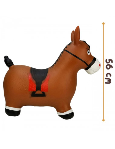 WOOPIE Rubber Jumper Horse + Pump