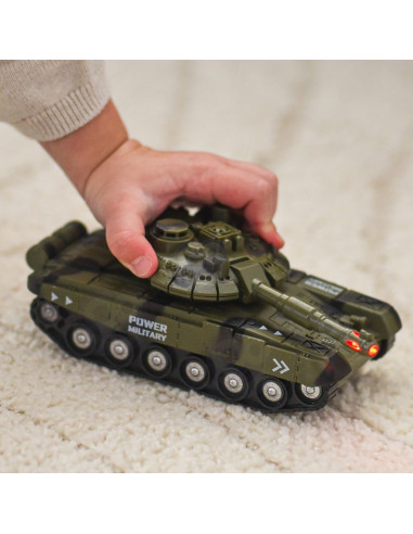 WOOPIE Military Vehicle Set with Launcher Tank Helicopter 4 pcs Scale 1:20