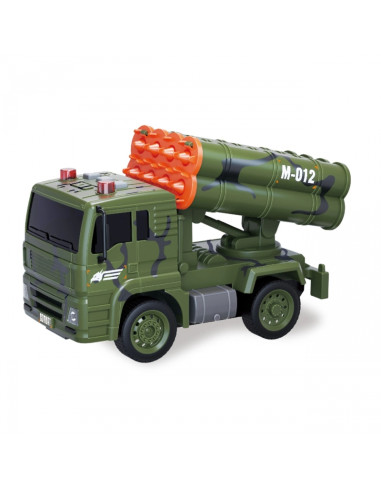 WOOPIE Military Vehicle Set with Launcher Tank Helicopter 4 pcs Scale 1:20